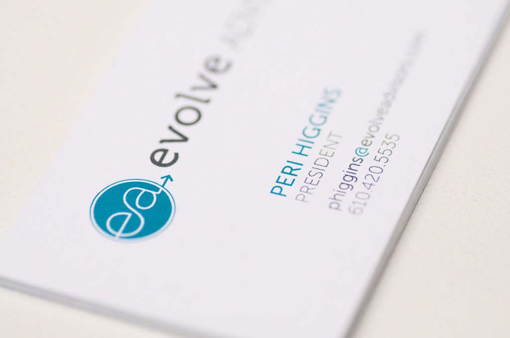 Evolve Advisors business card design