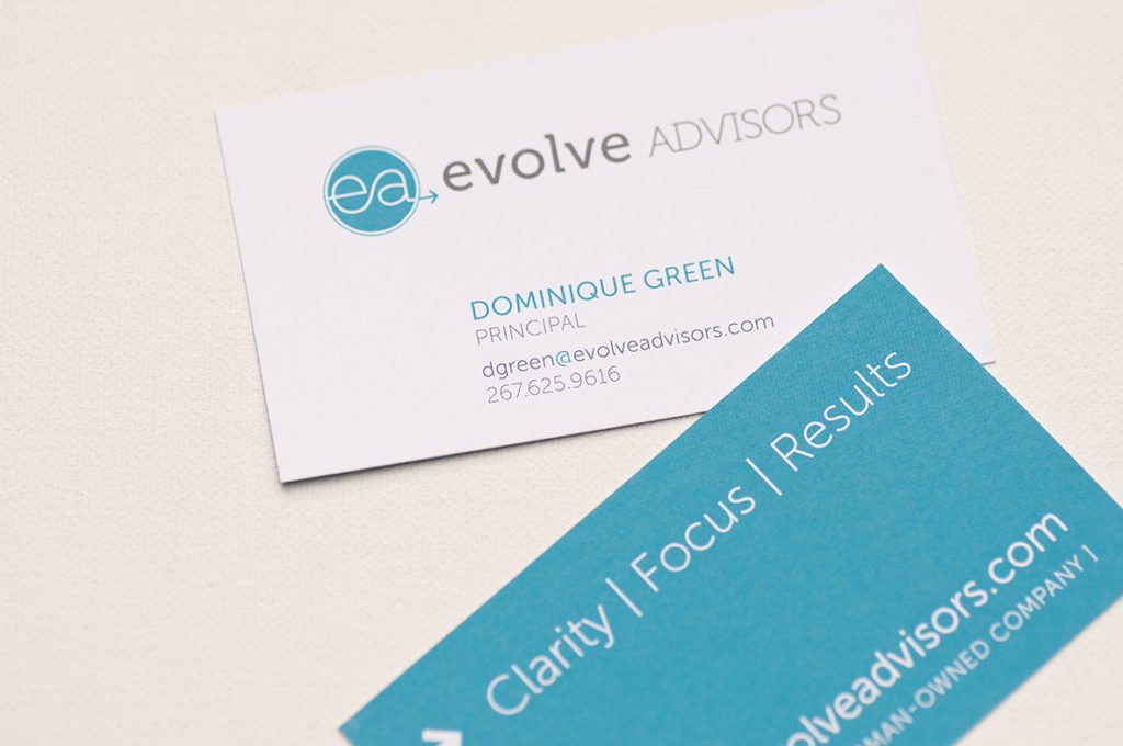 Evolve Advisors business card design